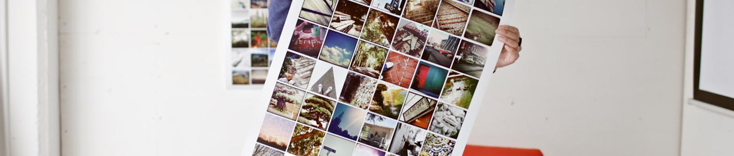 Print en plakat plakat med billeder